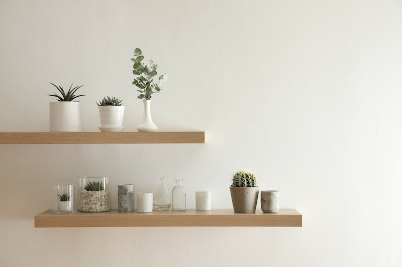 Wall Shelves Can Save Floor Space
